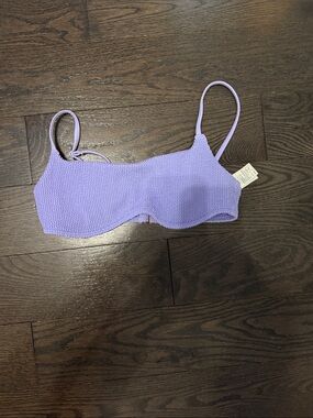 Hollister Lavender Textured Bralette - Women Intimates & Sleepwear
